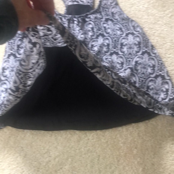 Lined flowy tank racerback with split back CUTE - Picture 3 of 4